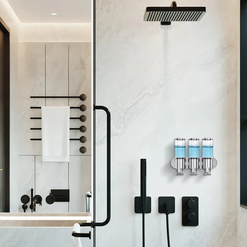 Dispensador Triple de Pared 1500ml – Organizador de Baño