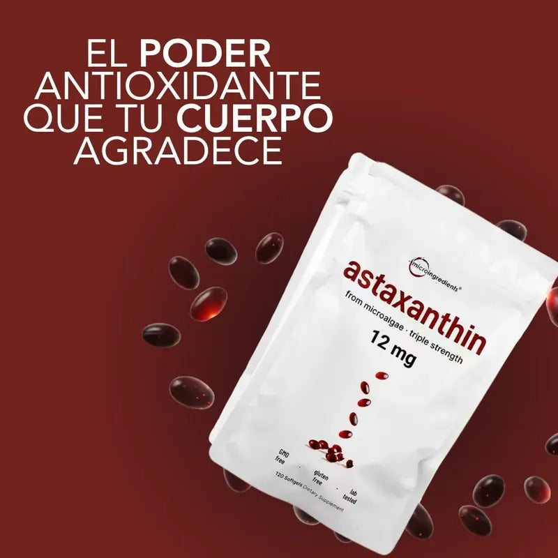 Astaxantina 12 mg Fuerza Triple